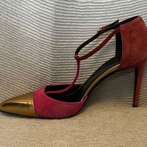 Gorgeous Tri-Color‎ Suede Gucci 3.5” Heels